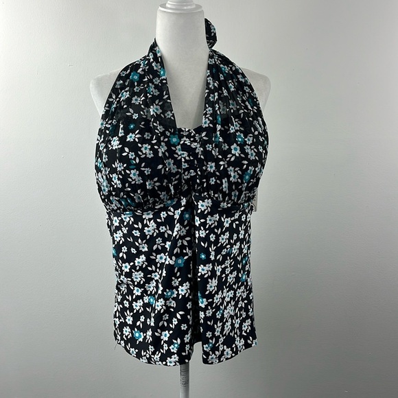 Anne Cole Beautiful Bunches Convertible Floral Tankini Swim Top Womens Size 22W - Picture 1 of 11